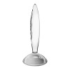 Анальная пробка Satisfyer Sparkling Crystal стеклянная, 21 х 3.5 см фото №4 — секс игрушки: Украина, NO TABOO