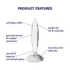 Анальная пробка Satisfyer Sparkling Crystal стеклянная, 21 х 3.5 см фото №5 — секс игрушки: Украина, NO TABOO