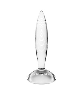 Анальная пробка Satisfyer Sparkling Crystal стеклянная, 21 х 3.5 см - No Taboo
