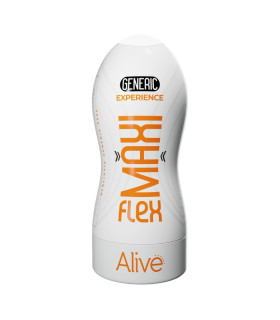 Мастурбатор-вагина Alive Maxi Flex Generic Experience, бежевый, 19 х 7.8 см - No Taboo
