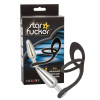 Анальна пробка CalExotics Star Fucker с двойным кольцом, серебристая, 9 х 2.5 см фото №1 — секс игрушки: Украина, NO TABOO