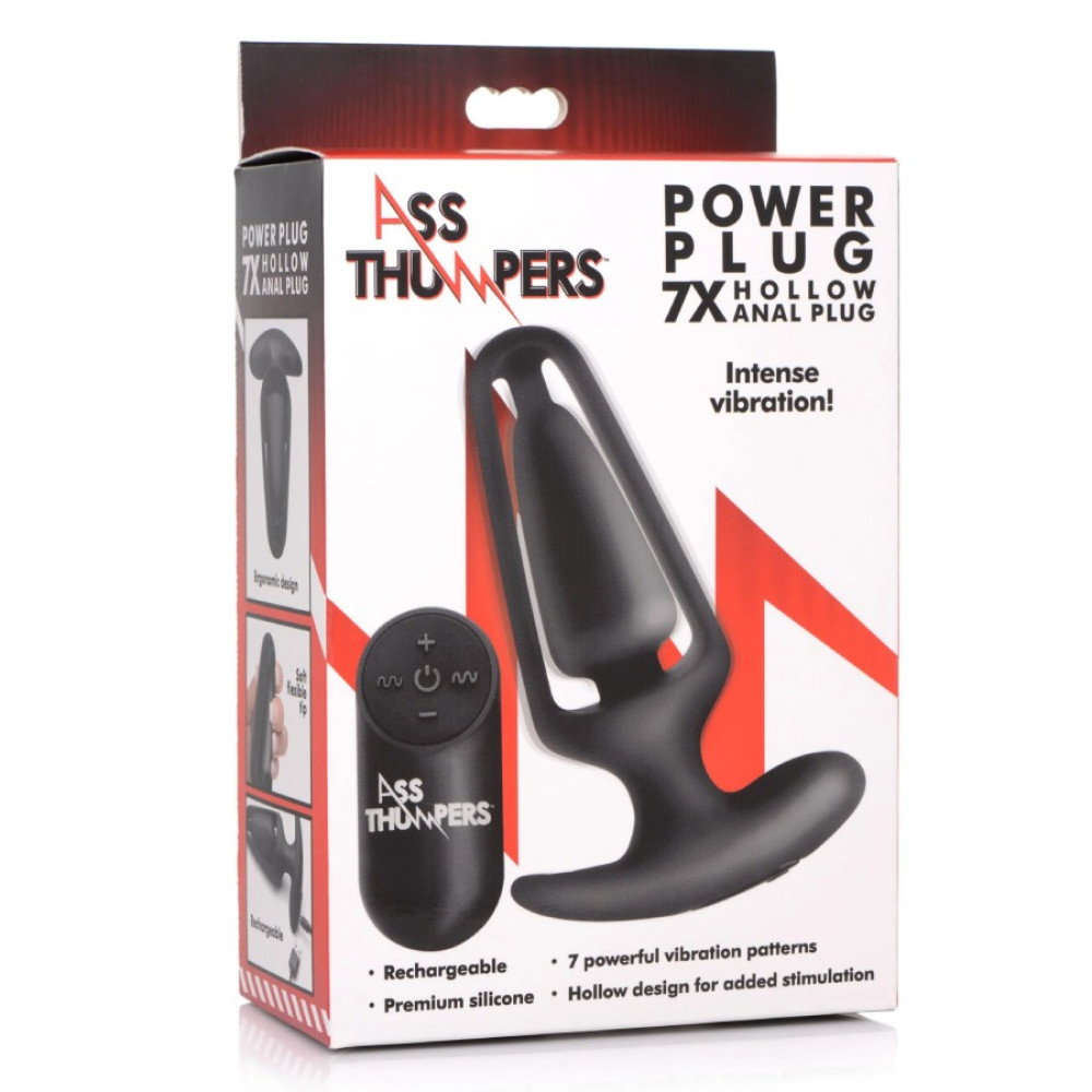 Анальный вибратор XR Brands Ass Thumpers с дистанционным управлением, черный, 13.2 х 4.6 см фото №2 — секс игрушки: Украина, NO TABOO