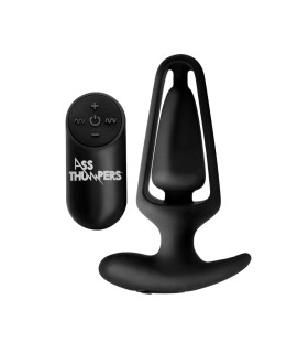 Анальный вибратор XR Brands Ass Thumpers с дистанционным управлением, черный, 13.2 х 4.6 см - No Taboo