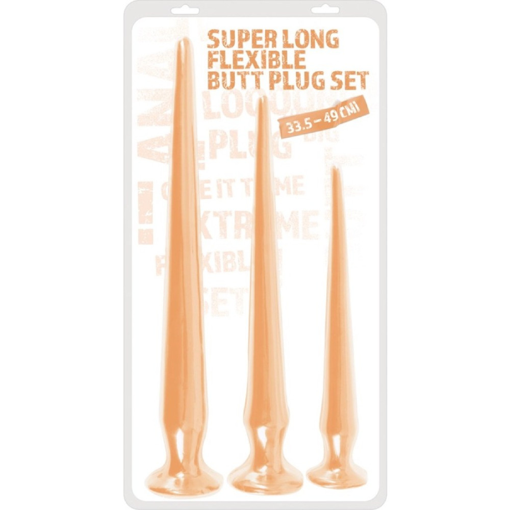 Набор анальных пробок You2Toys Super Long Set длинные, гибкие, 3 шт фото №0 — секс игрушки: Украина, NO TABOO