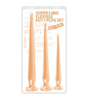 Набор анальных пробок You2Toys Super Long Set длинные, гибкие, 3 шт - No Taboo