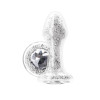 Анальная пробка NS Novelties Stardust Glam, серебристый, 9.5 х 3.5 фото №1 — секс игрушки: Украина, NO TABOO