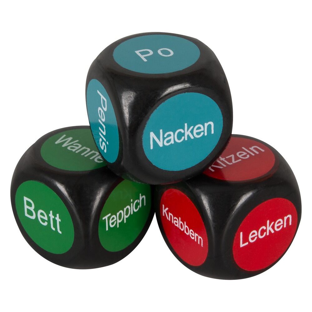 Кубики для секс игр Orion Pleasure Dice черные, 3 шт, фото №0 — секс шоп Украина, NO TABOO