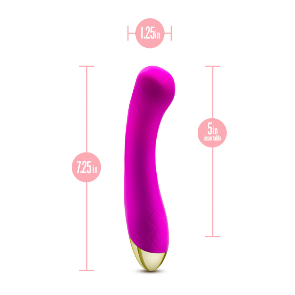 Вибратор Aria By Blush Bangin' AF для точки G, фиолетовый, 18.4 х 3.2 см фото №7 — секс игрушки: Украина, NO TABOO