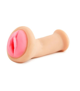 Мастурбатор вагина Topco Pink Lips реалистичный, бежевый, 19 х 4.5 см - No Taboo