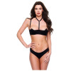 Комплект Baci Lingerie бюстгальтер и стринги, черный, S-M, фото №1 — секс шоп Украина, NO TABOO