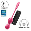 Вагинальные виброшарики Satisfyer Love Birds 2 с пультом, розовые, 21,5 х 3,3 см фото №1 — секс игрушки: Украина, NO TABOO