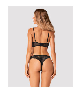Комплект трусики и бюстгальтер Obsessive Serena Love Set, черный, XS-S - No Taboo
