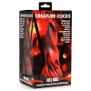Фаллоимитатор нереалистичный XR Brands Hell Kiss Twisted Tongues на присоске, красно-черный, 18.8 х 5.6 см фото №2 — секс игрушки: Украина, NO TABOO
