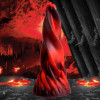 Фаллоимитатор нереалистичный XR Brands Hell Kiss Twisted Tongues на присоске, красно-черный, 18.8 х 5.6 см фото №7 — секс игрушки: Украина, NO TABOO