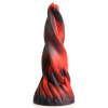 Фаллоимитатор нереалистичный XR Brands Hell Kiss Twisted Tongues на присоске, красно-черный, 18.8 х 5.6 см фото №1 — секс игрушки: Украина, NO TABOO
