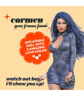 Секс-кукла Crushious Carmen с 3 отверстиями, бежевая, 155 см - No Taboo