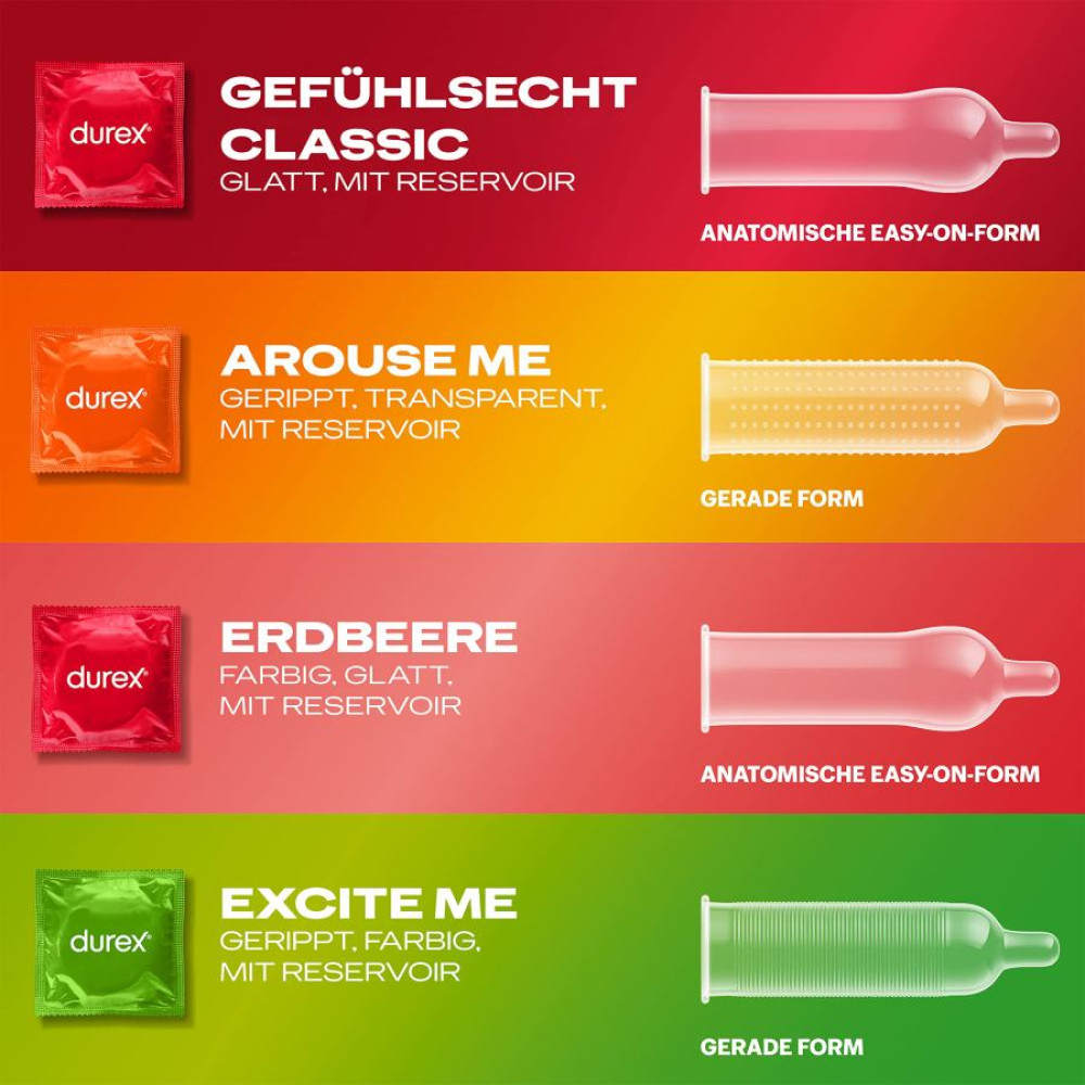 Презервативы латексные DUREX Surprise Me, 30 шт, фото №5 — секс шоп Украина, NO TABOO