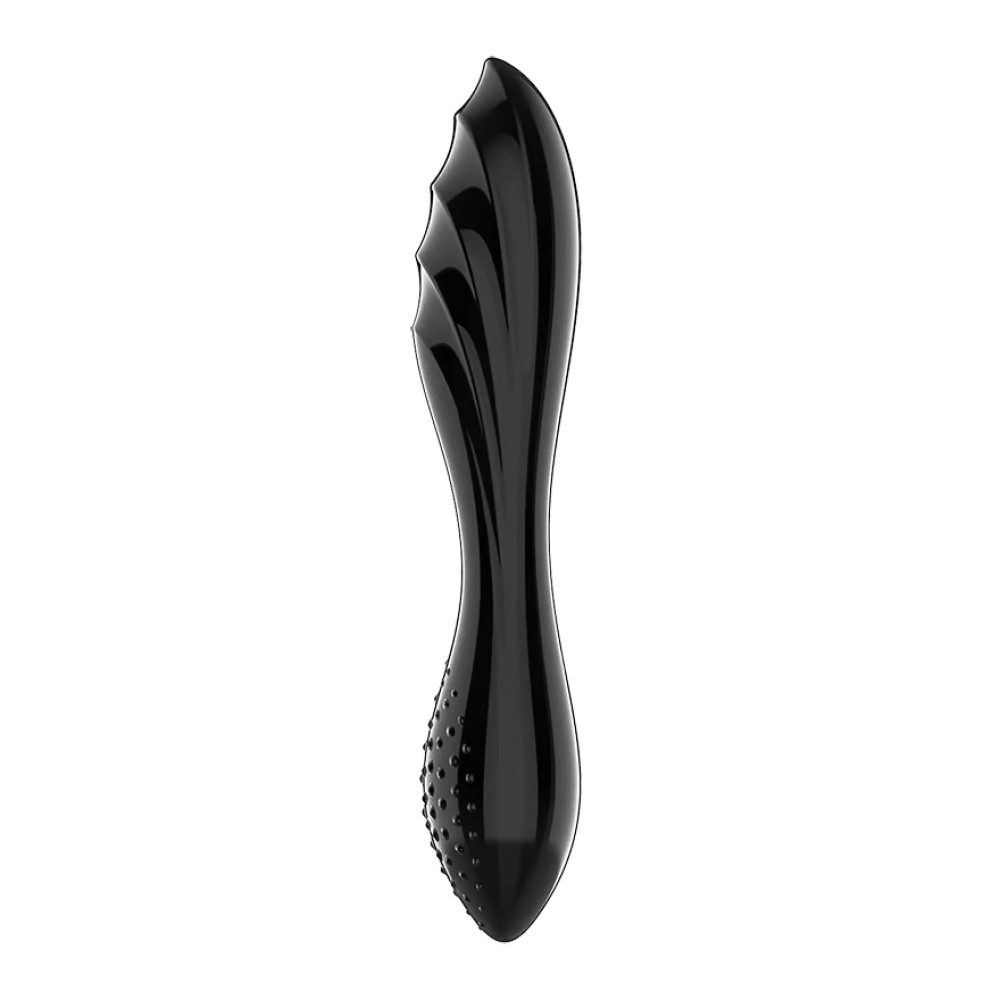 Двойной фаллоимитатор Satisfyer Dazzling Crystal 1 черный, 18.4 х 3.3 см фото №3 — секс игрушки: Украина, NO TABOO