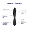 Двойной фаллоимитатор Satisfyer Dazzling Crystal 1 черный, 18.4 х 3.3 см фото №4 — секс игрушки: Украина, NO TABOO