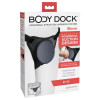 Трусики для страпона Pipedream Body Dock Elite Harness, черные фото №1 — секс игрушки: Украина, NO TABOO