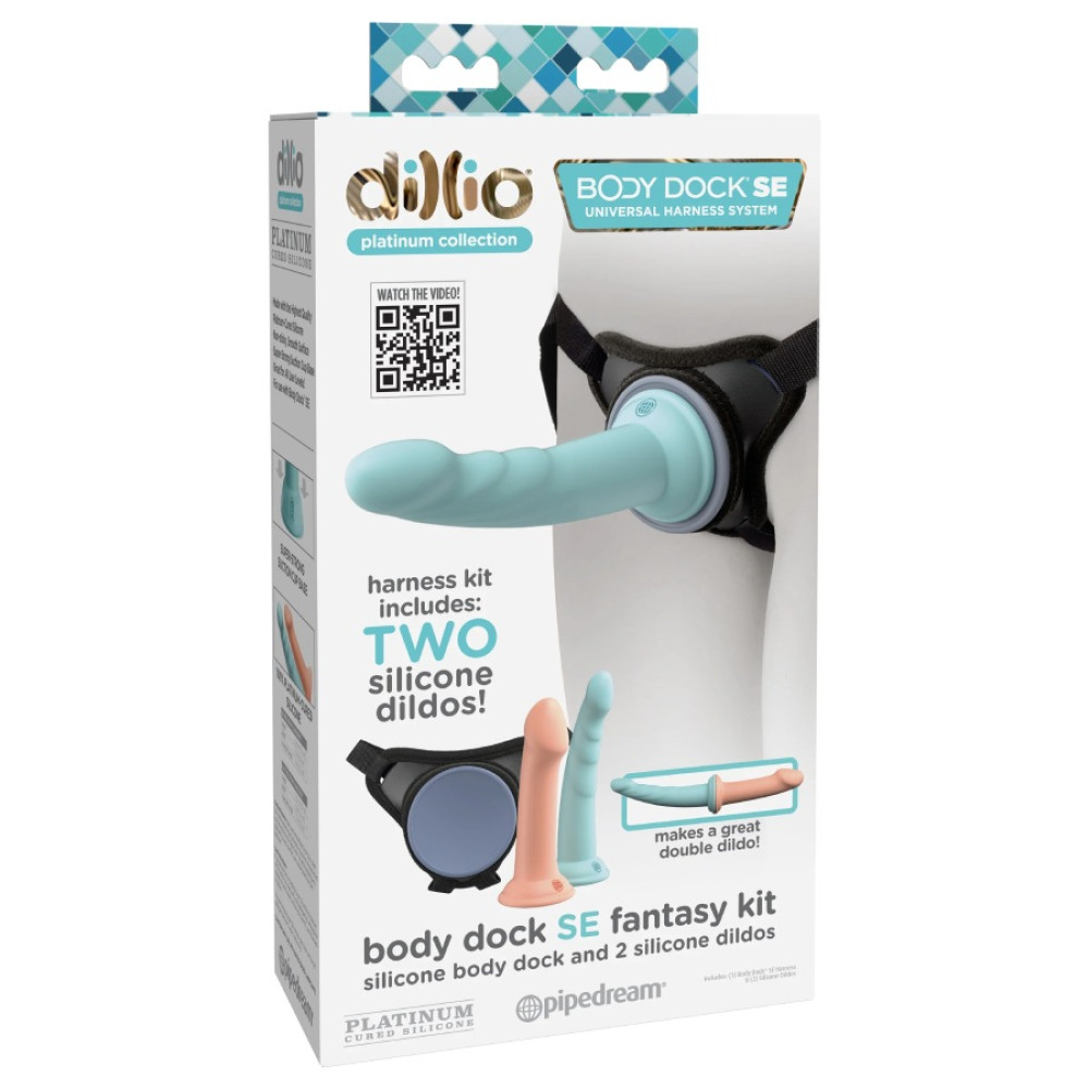 Страпон Pipedream Body Dock SE Fantasy Kit, черный фото №0 — секс игрушки: Украина, NO TABOO