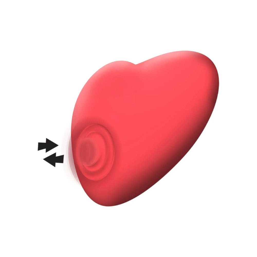 Вибратор в виде сердца Xocoon Heartbeat с пульсацией, красный, 7.5 х 7.2 см фото №0 — секс игрушки: Украина, NO TABOO