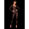 Комбинезон кружевной OhMyG! Catsuit полупрозрачный, черный, S-M, фото №1 — секс шоп Украина, NO TABOO