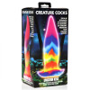 Фаллоимитатор в виде языка XR Brands Unicorn Kiss светящийся в темноте, разноцветный, 21.3 х 5.8 см фото №2 — секс игрушки: Украина, NO TABOO
