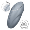 Вибратор Tap & Climax Satisfyer 1 для клитора, серый, 11 х 4.8 см фото №1 — секс игрушки: Украина, NO TABOO