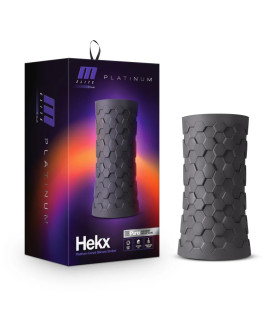 Мастурбатор Blush Hekx футуристический, черный, 13.3 х 7 см - No Taboo