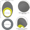 Эрекционное виброкольцо CalExotics с эрекционным кольцом, серое, 9 х 5.7 см фото №3 — секс игрушки: Украина, NO TABOO