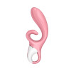 Вибратор-кролик Satisfyer Hug Me с подключением к приложению, розовый, 21 х 4.1 см фото №3 — секс игрушки: Украина, NO TABOO