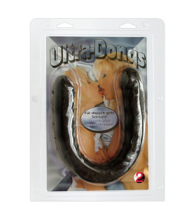 Фаллоимитатор двойной Orion Ultra Dong, черный, 43 х 4 см - No Taboo