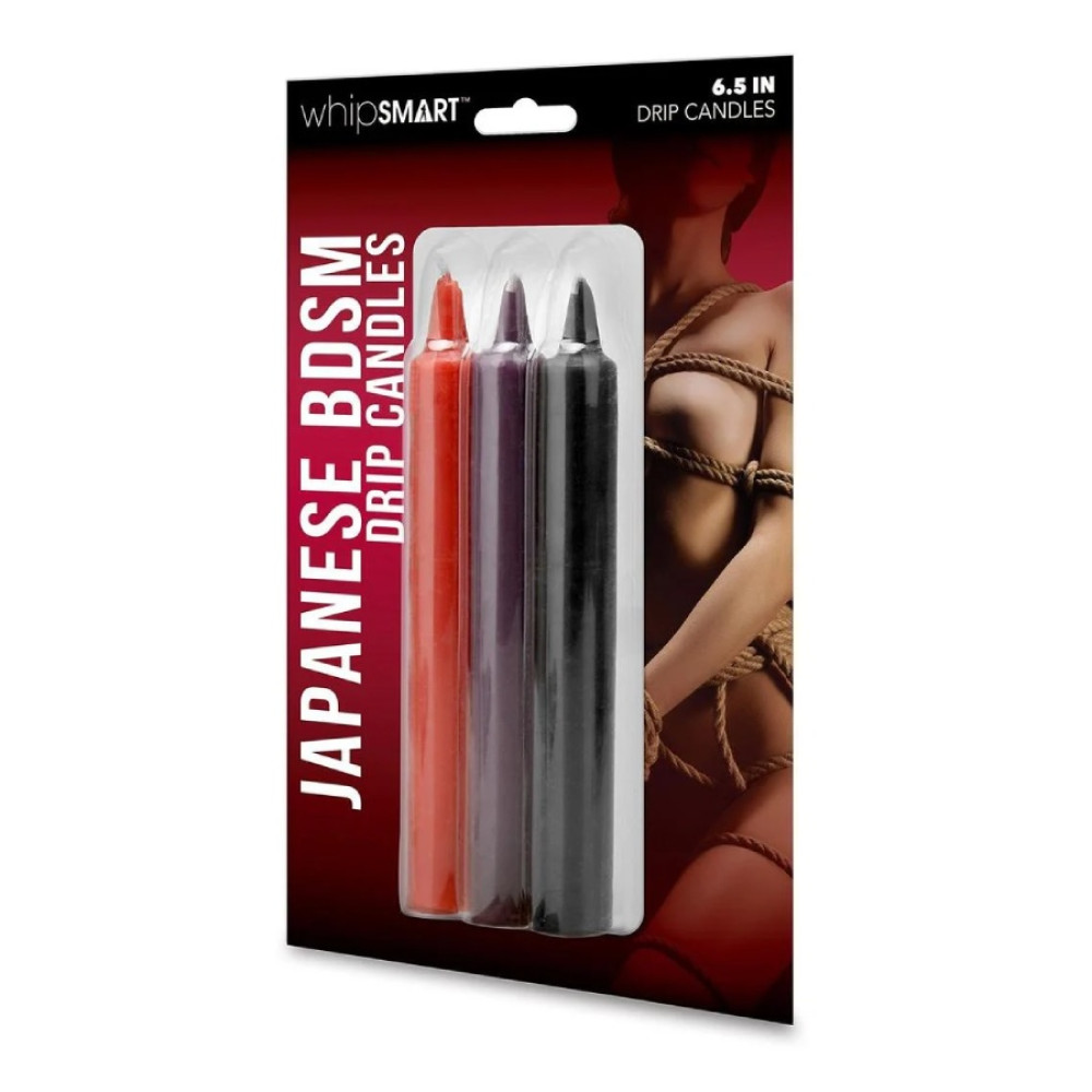 Свечи для BDSM игр Whipsmart Japanese, 3 шт, фото №0 — секс шоп Украина, NO TABOO