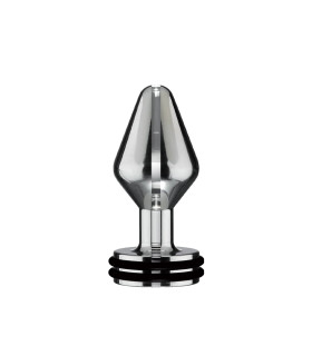 Анальная пробка ElectraStim Mini с электростимуляцией, серебристая, 5.6 х 3 см - No Taboo