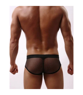 Трусы мужские Star Night в сеточку, черные, L - No Taboo