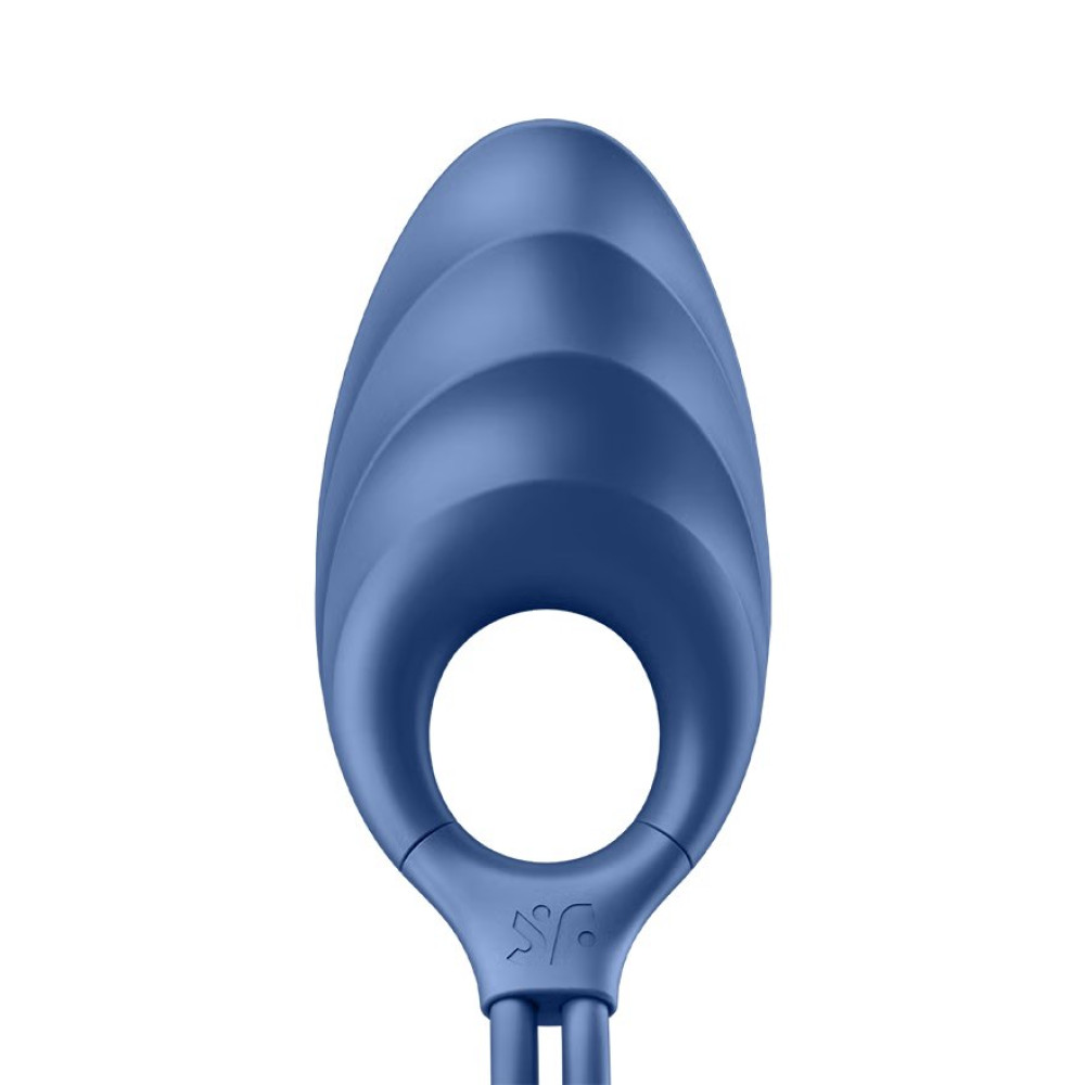 Эрекционное виброкольцо Satisfyer Swordsman регулируемое, голубое, 14.2 х 5 см фото №4 — секс игрушки: Украина, NO TABOO