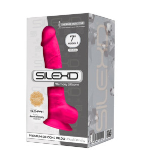 Фалоімітатор термореактивний SilexD Model 1 на присосці, рожевий, 17.5 х 3.8 см - No Taboo