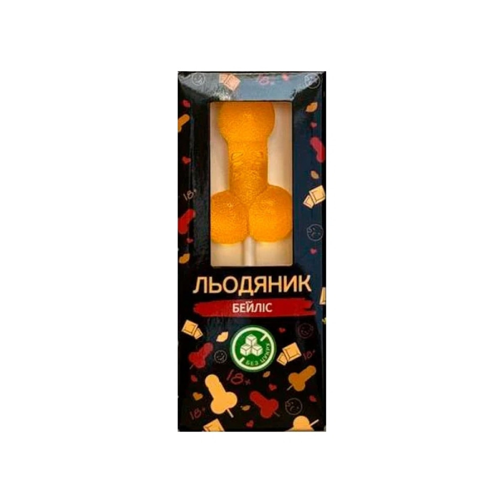 Леденец в форме пениса VidDushi HOT со вкусом Бейлиса, 17 г, фото №0 — секс шоп Украина, NO TABOO