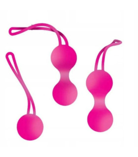 Набор вагинальных шариков Medica Stiflers Collection розовые, 3 шт - No Taboo