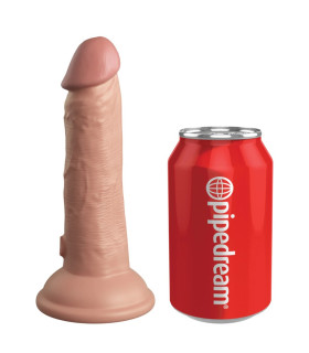 Фаллоимитатор реалистичный Pipedream King Cock Elite на присоске, бежевый, 17 х 3.8 см - No Taboo