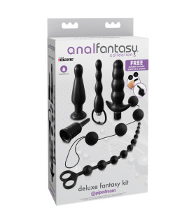 Набор анальных игрушек Pipedream Deluxe Fantasy Kit, черный - No Taboo