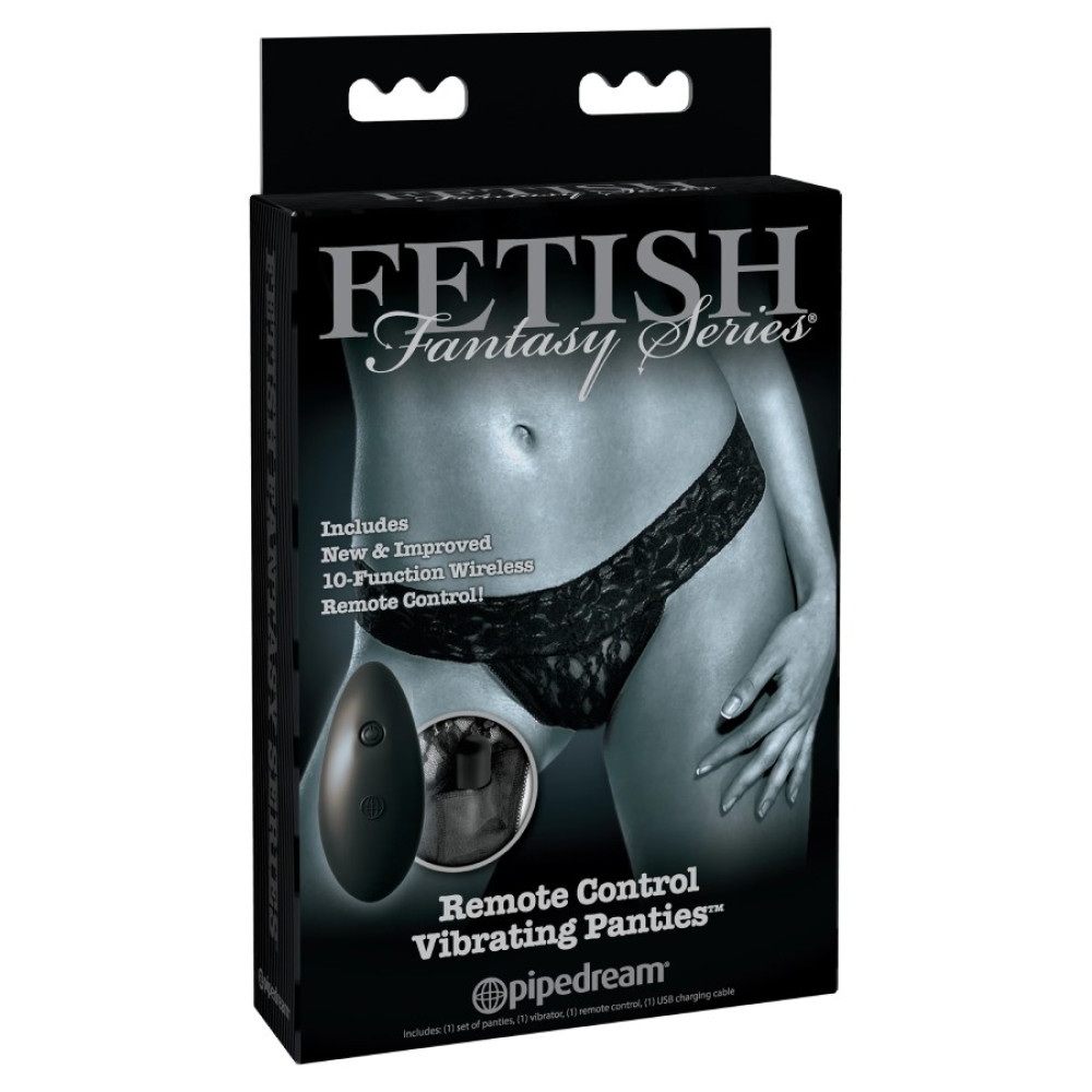 Вибратор в трусики Pipedream Fetish Fantasy с пультом, черный, 7 х 2 см фото №0 — секс игрушки: Украина, NO TABOO