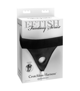 Трусики для страпона Pipedream Fetish Fantasy, с интимным доступом, чёрные, One Size - No Taboo
