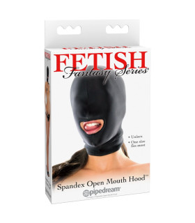 Маска с отверстием для рта Pipedream Fetish Fantasy эластичная, черная, One Size - No Taboo
