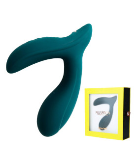 Вибромассажер простаты Adrien Lastic Pulsation с управлением через приложение, зелёный, 12.9 х 4 см - No Taboo