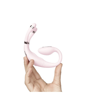 Вибратор для клитора и точки G Adrien Lastic Venus с управлением через приложение, розовый, 13 х 3.5 см - No Taboo