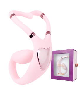Вибратор для клитора и точки G Adrien Lastic Venus с управлением через приложение, розовый, 13 х 3.5 см - No Taboo