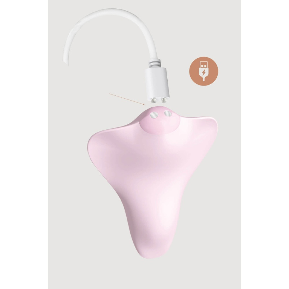 Вибратор в трусики Adrien Lastic Temptation с управлением из приложения, розовый, 8.7 х 5.4 см фото №3 — секс игрушки: Украина, NO TABOO