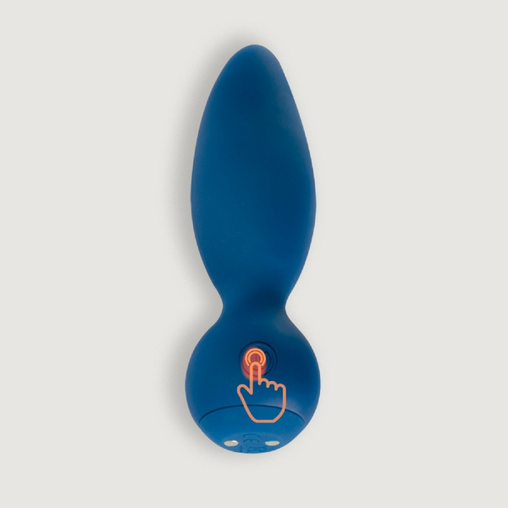 Анальный вибратор Adrien Lastic Little Rocket 2 с управлением через приложение, голубой, 13 х 3.5 см фото №6 — секс игрушки: Украина, NO TABOO